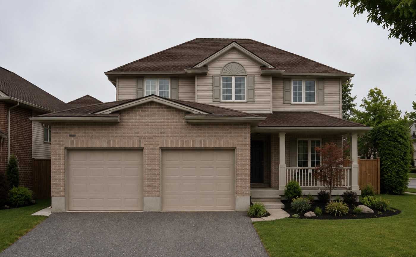 Two-story sample home